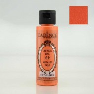 Cadenсe акрилова фарба з ефектом металік Metallic Paint, 70 мл, Помаранчевий