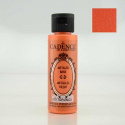 Cadenсe акрилова фарба з ефектом металік Metallic Paint, 70 мл, Помаранчевий