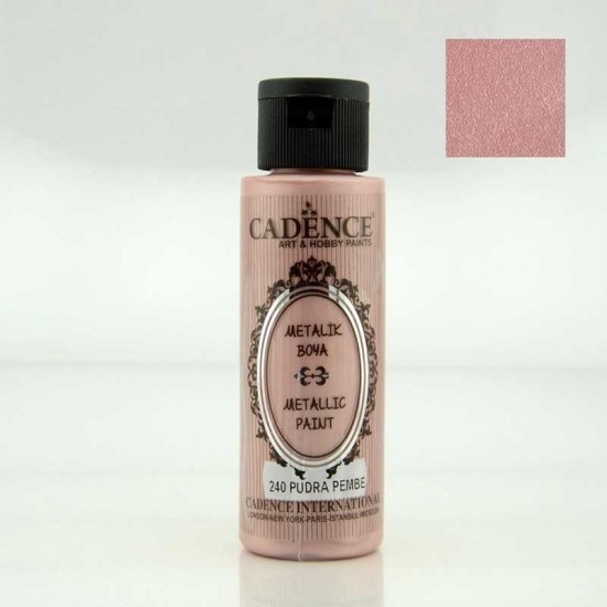Cadenсe акрилова фарба з ефектом металік Metallic Paint, 70 мл, Пудровий Cadenсe акрилова фарба з ефектом металік Metallic Paint, 70 мл, Пудровий
