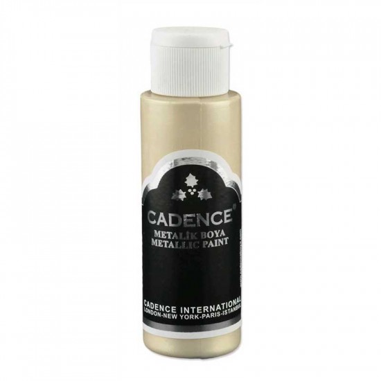 Cadenсe акрилова фарба з ефектом металік Metallic Paint, 70 мл, Шампанське Cadenсe акрилова фарба з ефектом металік Metallic Paint, 70 мл, Шампанське
