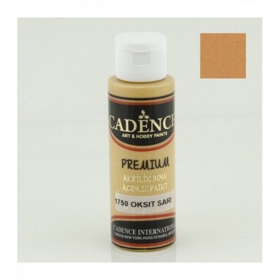 Cadence акрилова фарба Premium Acrylic Paint, 70 мл, Жовтий Оксид Cadence акрилова фарба Premium Acrylic Paint, 70 мл, Жовтий