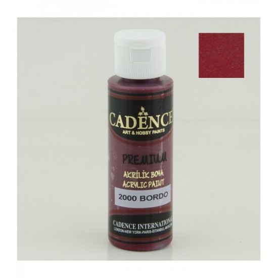 Cadence акрилова фарба Premium Acrylic Paint, 70 мл, Бордовий Cadence акрилова фарба Premium Acrylic Paint, 70 мл, Бордовий