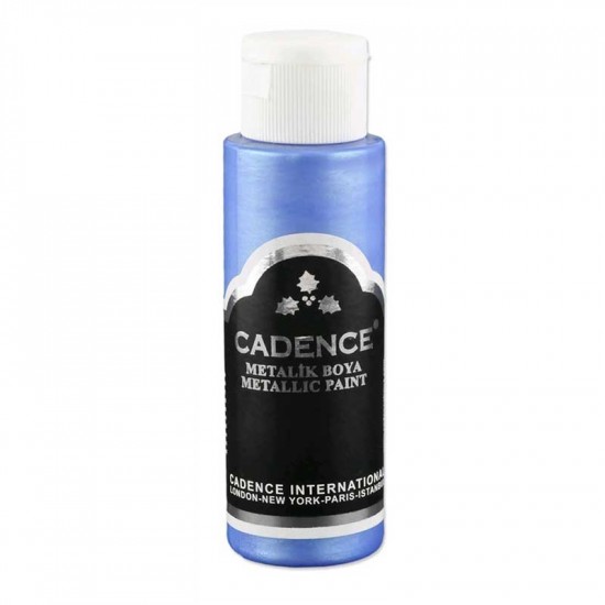 Cadenсe акрилова фарба з ефектом металік Metallic Paint, 70 мл, Блакитний Cadenсe акрилова фарба з ефектом металік Metallic Paint, 70 мл, Блакитний