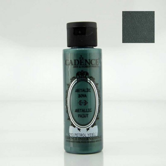 Cadenсe акрилова фарба з ефектом металік Metallic Paint, 70 мл, Темно-зелений Cadenсe акрилова фарба з ефектом металік Metallic Paint, 70 мл, Темно-зелений