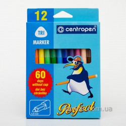 Фломастери 2510 Perfect, набір 12 шт, Centropen