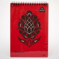 Блокнот для пастели 160гр "холст"(с хлопком) "Premium" 30л А5 КРАСНЫЙ