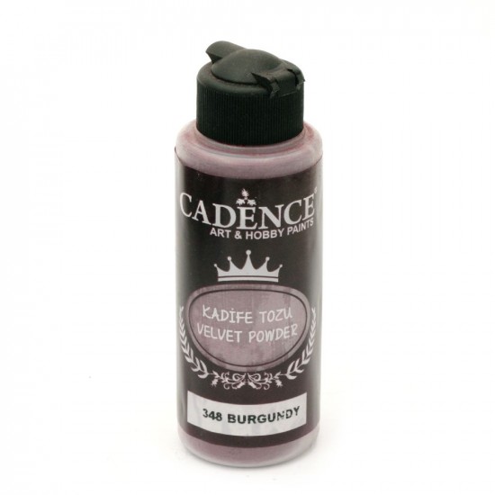 Cadence пудра оксамитова (флок) Velvet Powder, 120 мл, Бургундія Cadence пудра оксамитова (флок) Velvet Powder, 120 мл, Бургундія