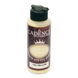 Cadence пудра оксамитова (флок) Velvet Powder, 120 мл, Жовтий