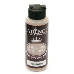 Cadence пудра оксамитова (флок) Velvet Powder, 120 мл, Карамель