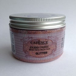 Cadence текстурна паста для тканини з глітером Fabric Glitter Relief Past, 150 мл, Мідь Cadence текстурна паста для тканини з глітером Fabric Glitter Relief Past, 150 мл, Мідь