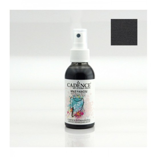 Cadence фарба-спрей для тканини Your Fashion Spray Fabric Paint, 100 мл, Чорний