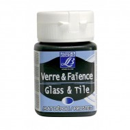 Lefranc фарба по склу та кераміці матова Glass & Tile frosted 50 мл, 529 Green emerald (зелений сма