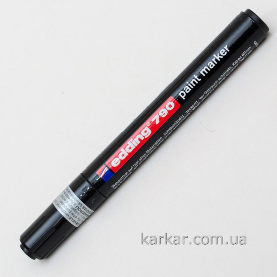 Маркер Paint e-790 2-3 мм круглий чорний, Edding