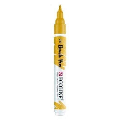 Пензель-ручка Ecoline Brushpen (227), Охра жовта, Royal Talens