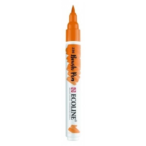 Пензель-ручка Ecoline Brushpen (236), Оранжева світла, Royal Talens