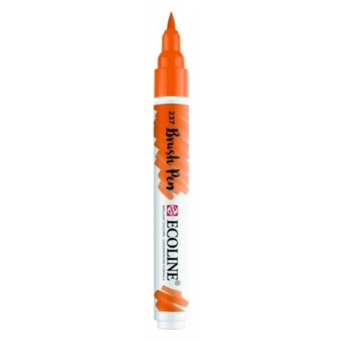 Пензель-ручка Ecoline Brushpen (237), Оранжева темна, Royal Talens