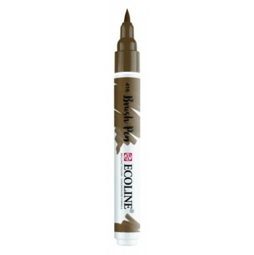 Пензель-ручка Ecoline Brushpen (416), Сепія, Royal Talens