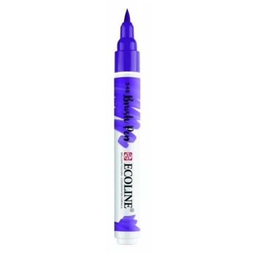 Пензель-ручка Ecoline Brushpen (548), Синьо-фіолетова, Royal Talens