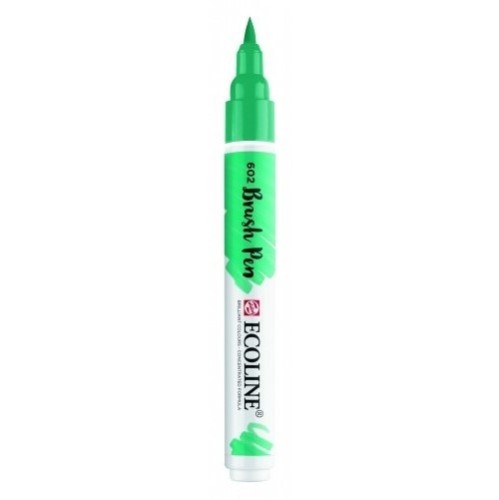 Пензель-ручка Ecoline Brushpen (602), Зелена темна, Royal Talens