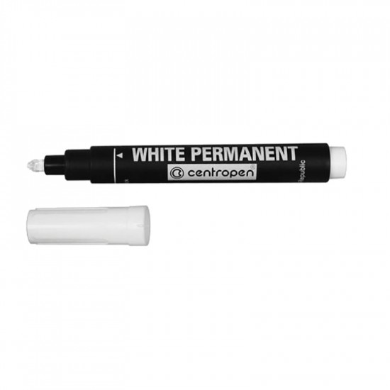 Маркер Permanent White 8586 2.5 мм білий, Centropen