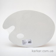 Палітра дерев'яна, овальна, ДВП ґрунтоване, 25х35см, ROSA Studio