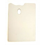 Палітра дерев'яна, прямокутна, ДВП ґрунтоване, 25x35см, ROSA Studio