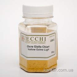 Пігмент мінеральний, Охра жовта світла, 50 г, Zecchi, Італія
