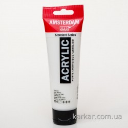 Фарба акрилова AMSTERDAM, (104) Білила цинкові, 120 мл, Royal Talens