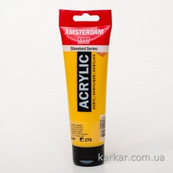 Фарба акрилова AMSTERDAM, (270) AZO Жовтий темний, 120 мл, Royal Talens