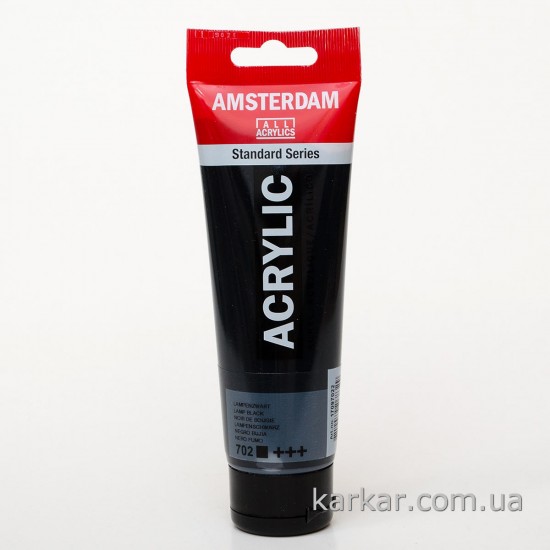 Фарба акрилова AMSTERDAM, (702) Сажа газова, 120 мл, Royal Talens Фарба акрилова AMSTERDAM, (702) Сажа газова, 120 мл, Royal Talens