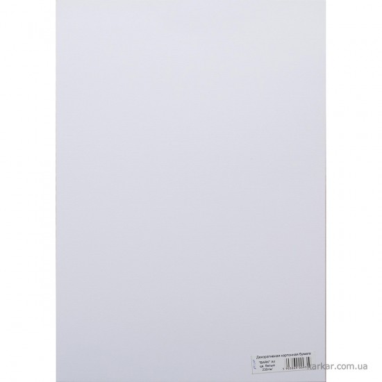 Декоративний картонний папір "BARK", білий, 230г/м2