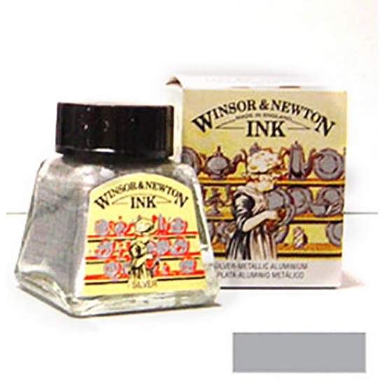Winsor туш Drawing Inks 14 мл, № 617 Silver (Срібний) Winsor туш Drawing Inks 14 мл, № 617 Silver (Срібний)
