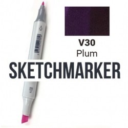 V60 Маркер спиртовой двухсторонний, Plum (Слива), SKETCHMARKER V60 Маркер спиртовой двухсторонний, Plum (Слива), SKETCHMARKER