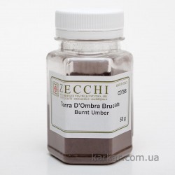 Пігмент мінеральний, Умбра палена, 50 г, Zecchi, Італія