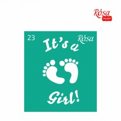 Трафарет багаторазовий самоклеючий 9*10см, №23, ROSA TALENT Трафарет багаторазовий самоклеючий 9*10см, №23, ROSA TALENT