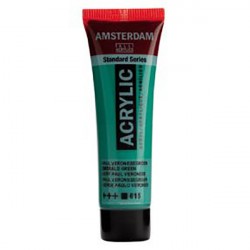 Фарба акрилова AMSTERDAM, (615) Смарагдовий зелений, 20 мл, Royal Talens