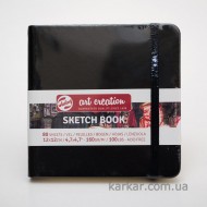 Блокнот для графіки Talens Art Creation 140г/м, 12х12см, 80л, чорний, Royal Talens Блокнот для графіки Talens Art Creation 140г/м, 12х12см, 80л, чорний, Royal Talens