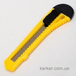 Ніж канцелярський, 18мм, жовтий, Delta by Axent Ніж канцелярський, 18мм, жовтий, Delta by Axent