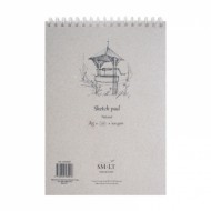 Альбом для ескізів на спіралі AUTHENTIC А5, 100г/м2, 70л, натуральний колір, SMILTAINIS