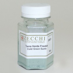 Пігмент мінеральний, Земля зелена холодна, 50 г, Zecchi, Італія