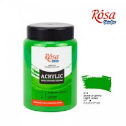Фарба акрилова, Зелена світла (414), 400 мл, ROSA Studio