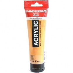 Фарба акрилова AMSTERDAM, (803) Золотий темний, 120 мл, Royal Talens