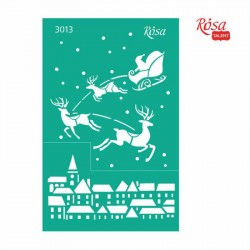 Трафарет багаторазовий самоклеючий, №3013, 13х20см, Серія „Новий рік“, ROSA TALENT Трафарет багаторазовий самоклеючий, №3013, 13х20см, Серія „Новий рік“, ROSA TALENT