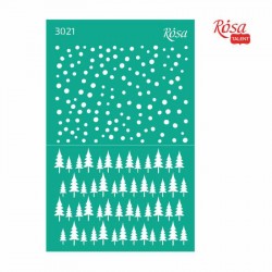 Трафарет багаторазовий самоклеючий, №3021, 13х20см, Серія „Новий рік“, ROSA TALENT Трафарет багаторазовий самоклеючий, №3021, 13х20см, Серія „Новий рік“, ROSA TALENT