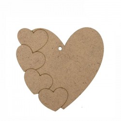 Заготовка Серце 15, ДВП, 10х10,4см, ROSA TALENT Заготовка Серце 15, ДВП, 10х10,4см, ROSA TALENT