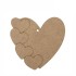 Заготовка Серце 15, ДВП, 10х10,4см, ROSA TALENT