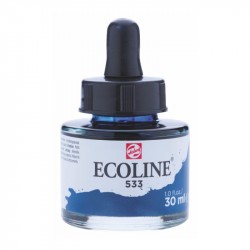 533 Фарба акварельна рідка з піпеткою Ecoline, Індіго, 30 мл, Royal Talens
