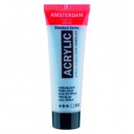 Фарба акрилова AMSTERDAM, (820) Синя перламутрова, 20 мл, Royal Talens