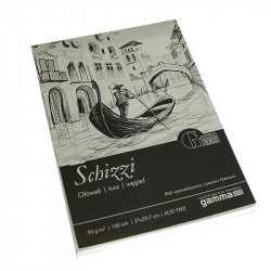 Склейка для рисунка Schizzi, 14,8*21 см, 90г/м, 100 л., GAMMA