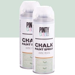 Фарба-аерозоль на водній основі Chalk-finish, М'ятна, 400 мл, PINTYPLUS